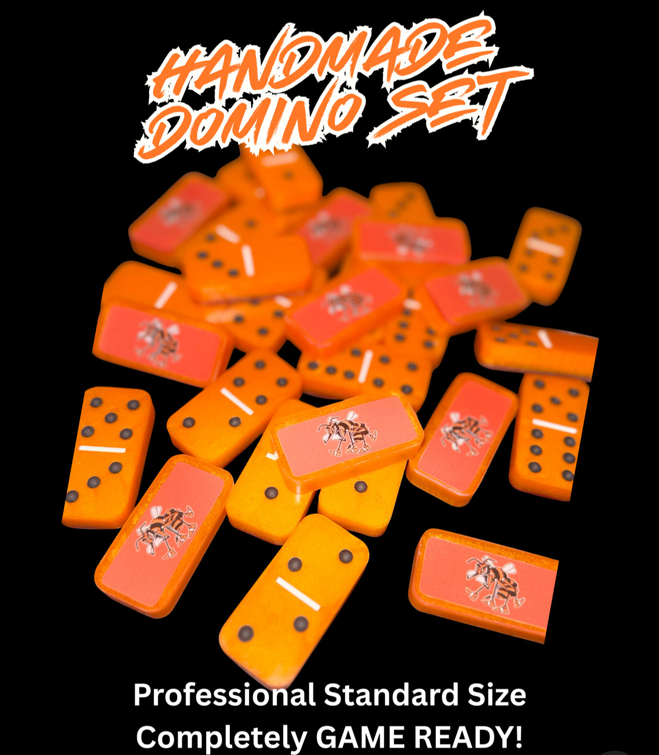 Orange “Hornets” Domino Set – Mo's Customs
