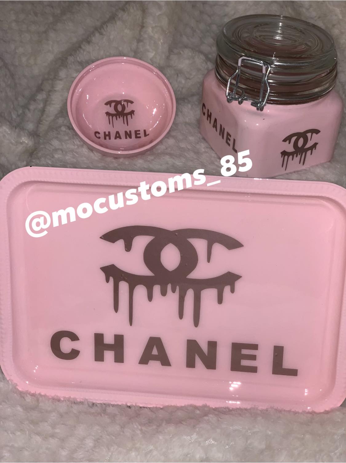 Pink chanel airpod 2025 case