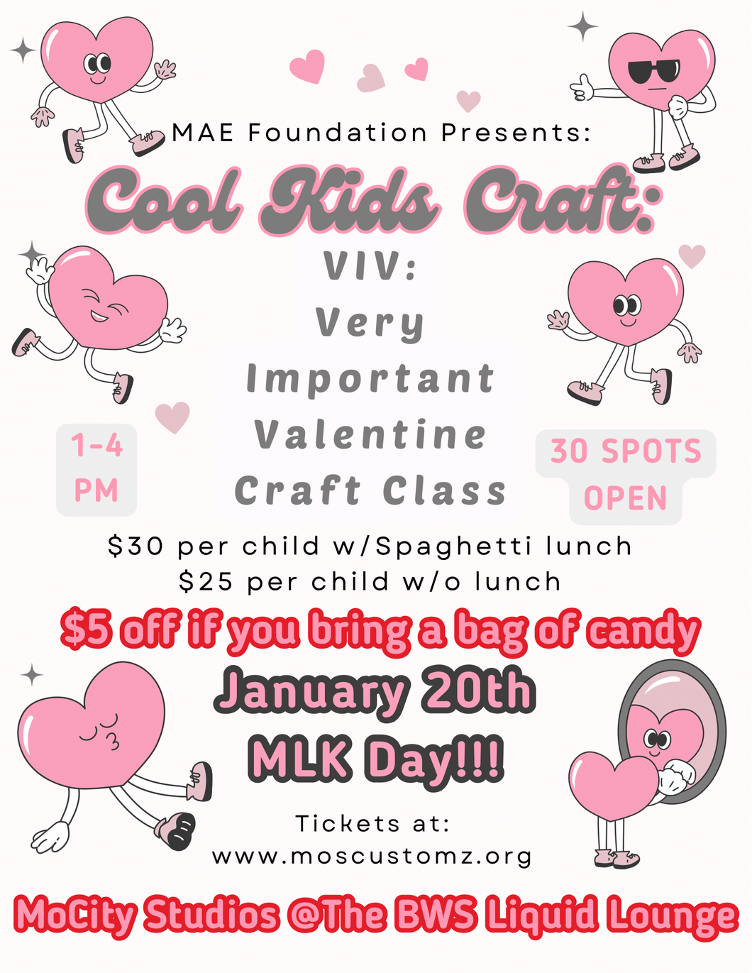 Cool Kids Craft: Valentine’s Class